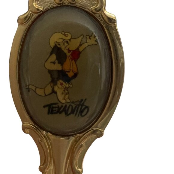 Vintage Texadillo Memorabilia Gold Tone Collector Bell - Picture 3 of 9